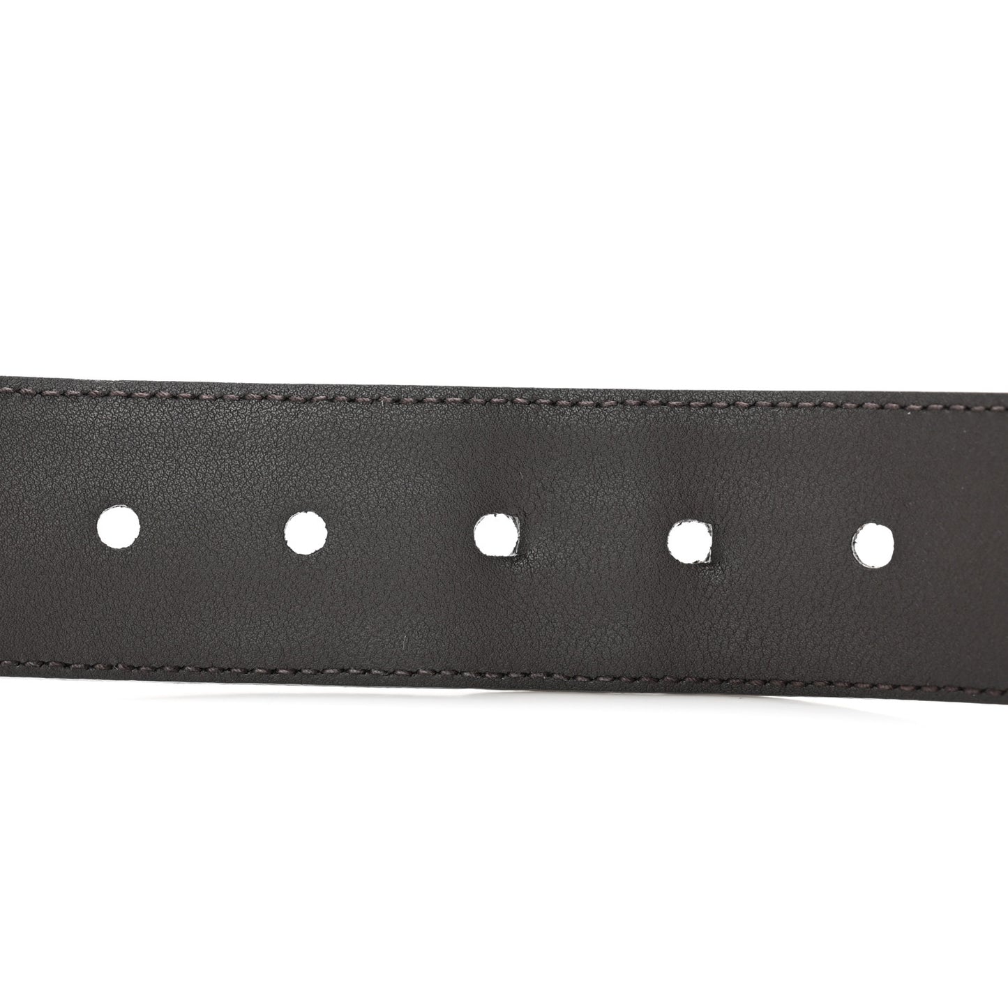 Monogram Dollar Calfskin 40mm Belt 85 34 Beige Ebony Testa di Moro
