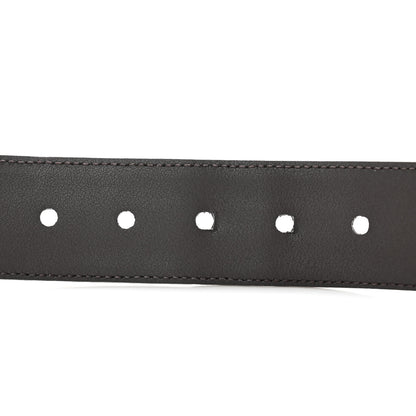 Gucci Monogram Dollar Calfskin 40mm Belt 85 34 Beige Ebony Testa di Moro 6 of 6