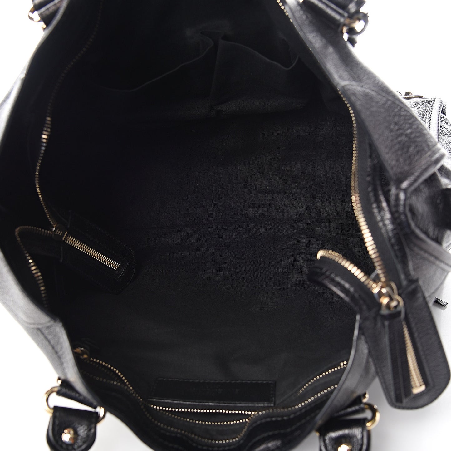 Chevre Gold Metallic Edge Hardware City Black