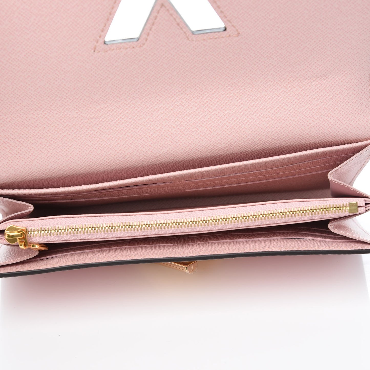 Epi Blooming Flowers Twist Wallet Rose Ballerine