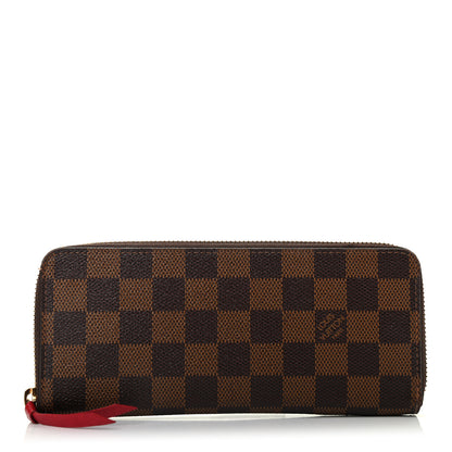 Louis Vuitton Damier Ebene Clemence Wallet Cherry 1 of 7