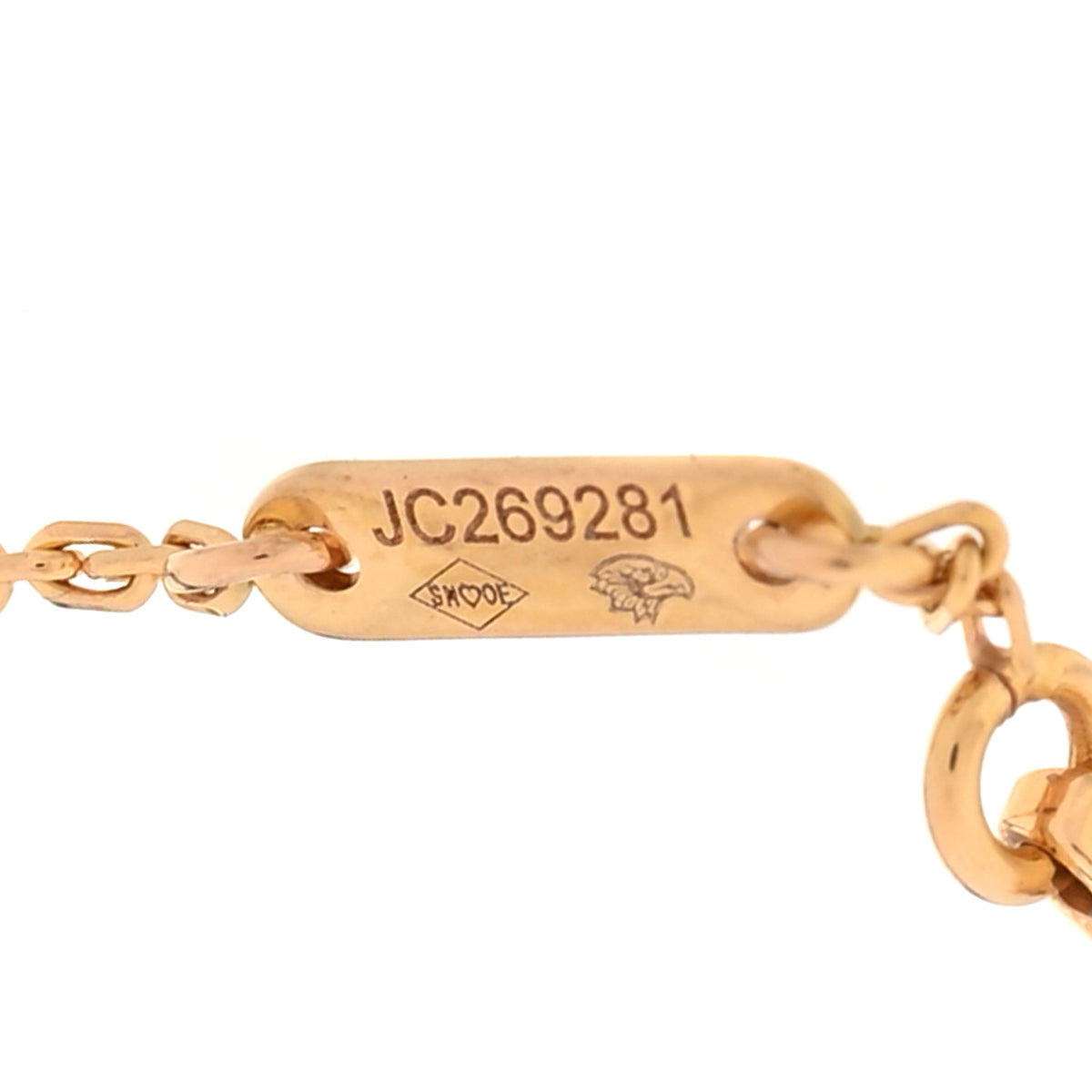18K Rose Gold Carnelian Sweet Alhambra Bracelet