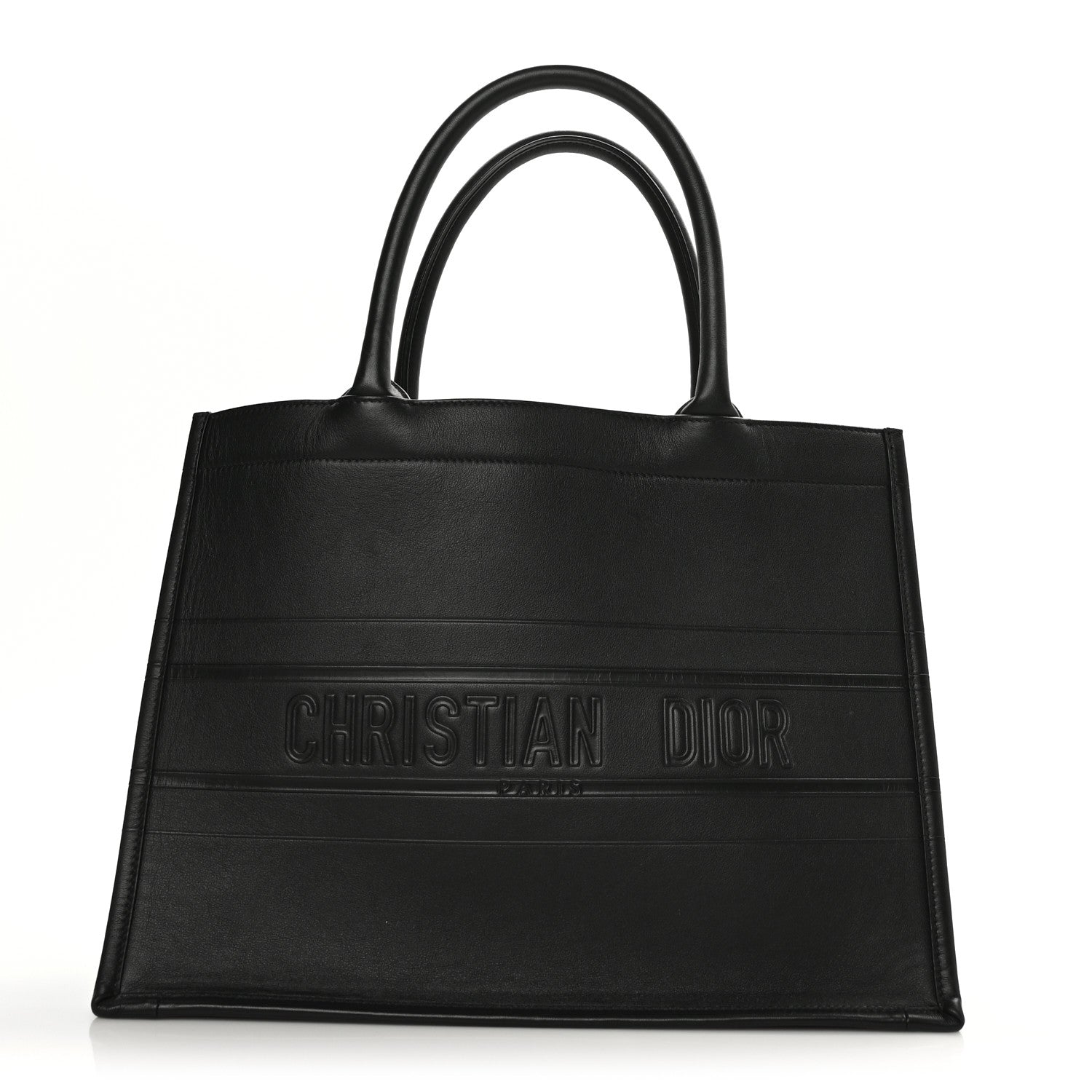 Christian Dior Calfskin Embossed Medium Book Tote Black 1 of 7