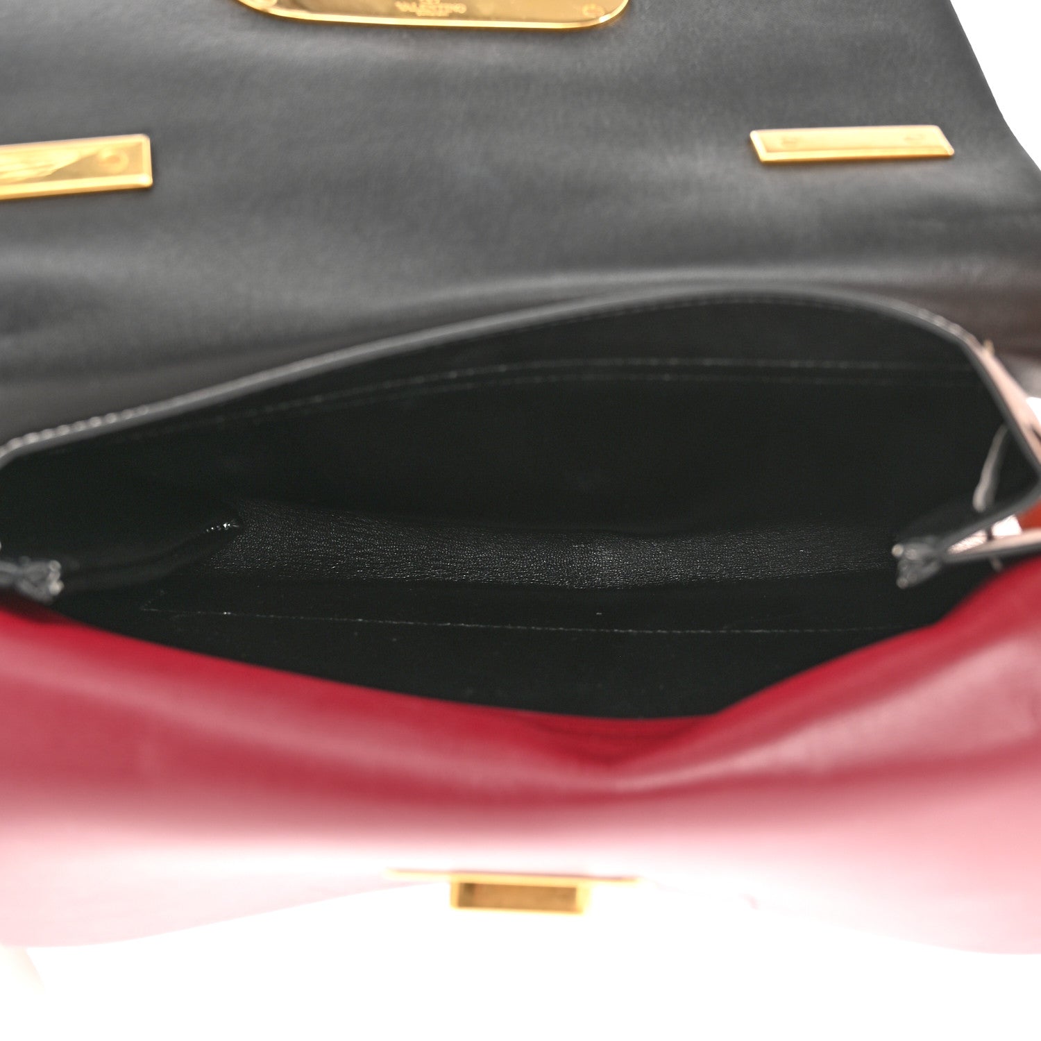 Valentino Garavani Buffalo Smooth Calfskin Small VRing Shoulder Bag Rose Cannelle White Cerise 5 of 11