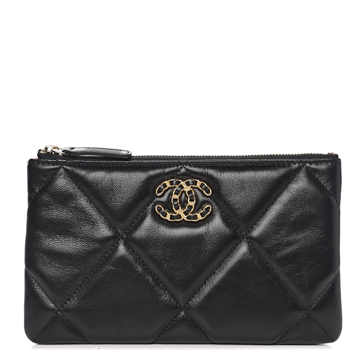 Chanel Goatskin Quilted 19 Cosmetic Case Black 1 of 7