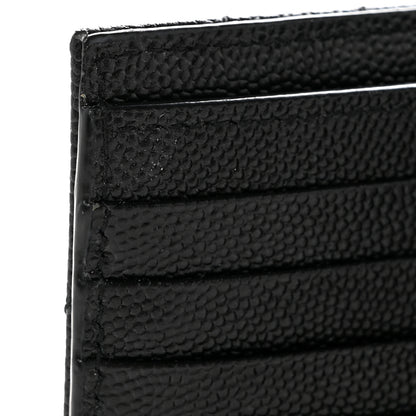 Saint Laurent Grain De Poudre Matelasse Chevron Monogram Zipped Two-Part Wallet Black 8 of 11