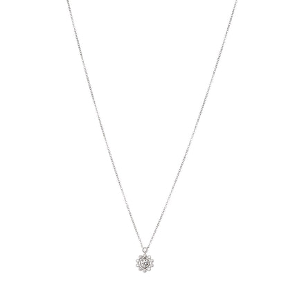 Tiffany Platinum Diamond Enchant Halo Flower Pendant Necklace 1 of 7
