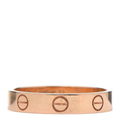 Cartier 18K Pink Gold 3.5mm LOVE Wedding Band Ring 53 6.25 1 of 6