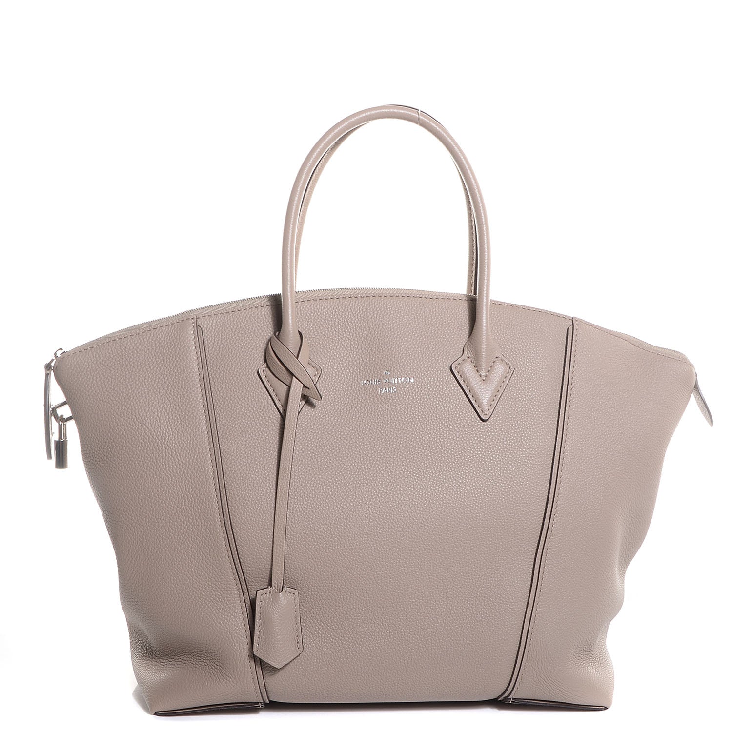Louis Vuitton Veau Cachemire Soft Lockit MM Galet 1 of 7