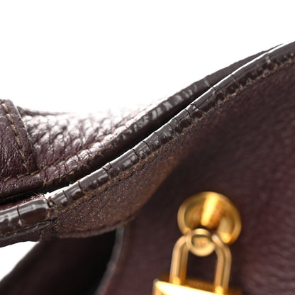 Tom Ford Grained Calfskin Alix Padlock Zip Tote Burgundy 12 of 12