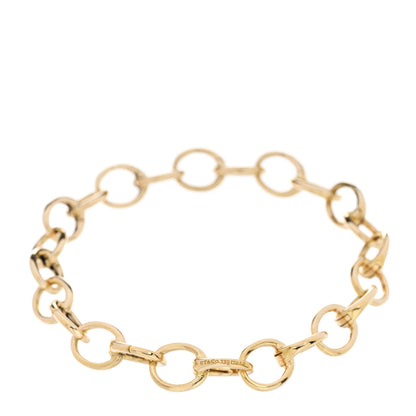 Tiffany 18K Yellow Gold Clasping Link Bracelet 2 of 4