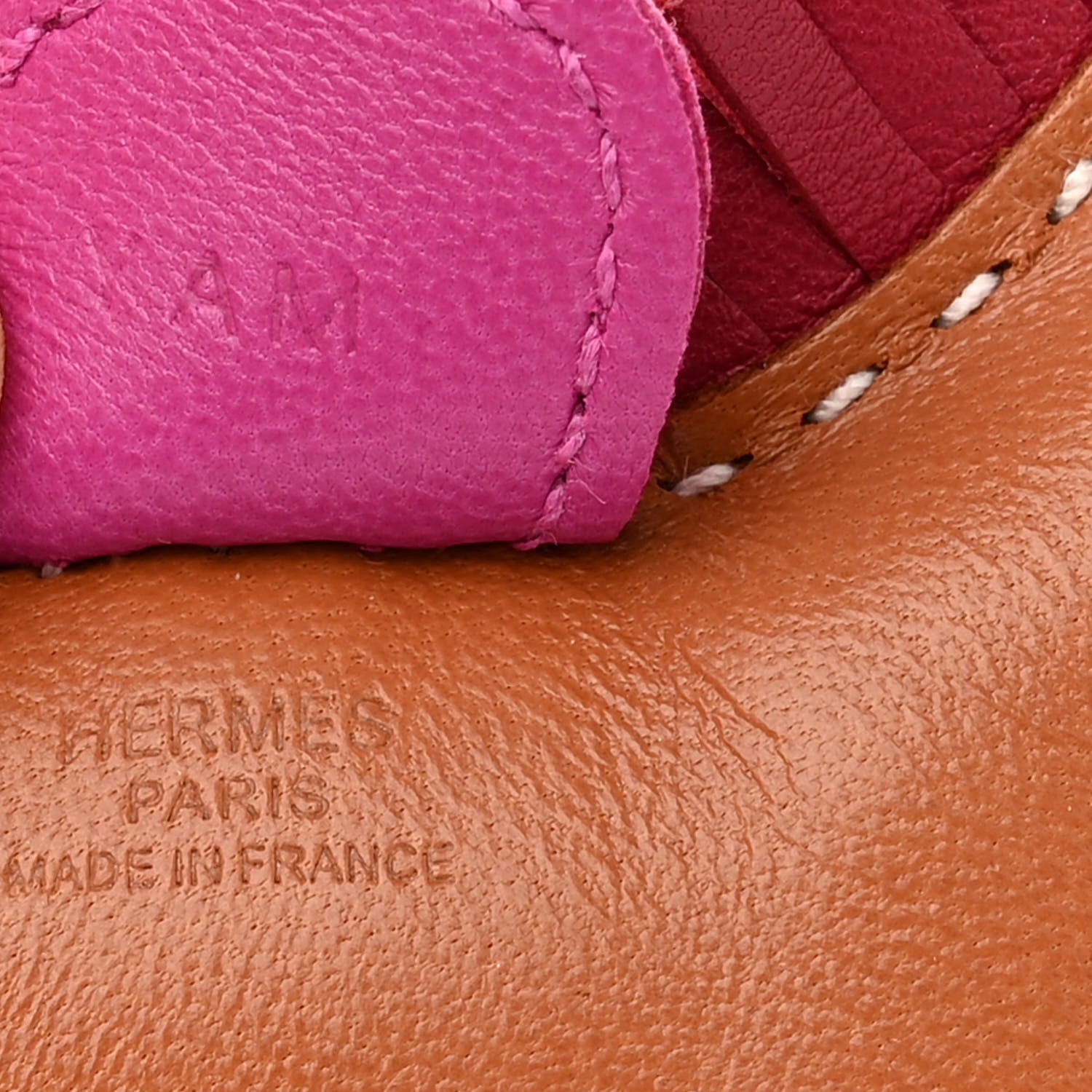 Hermes Milo Lambskin Grigri Rodeo Horse Bag Charm PM Gold Rubis Rose Poupre 3 of 4