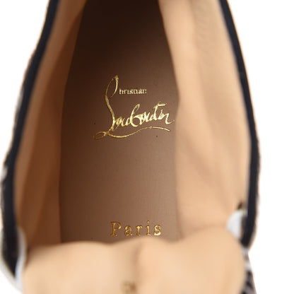 Christian Louboutin Pony Hair Riga Leopard Rantus Womens Orlato Flat Sneakers 40 Riviera 7 of 9