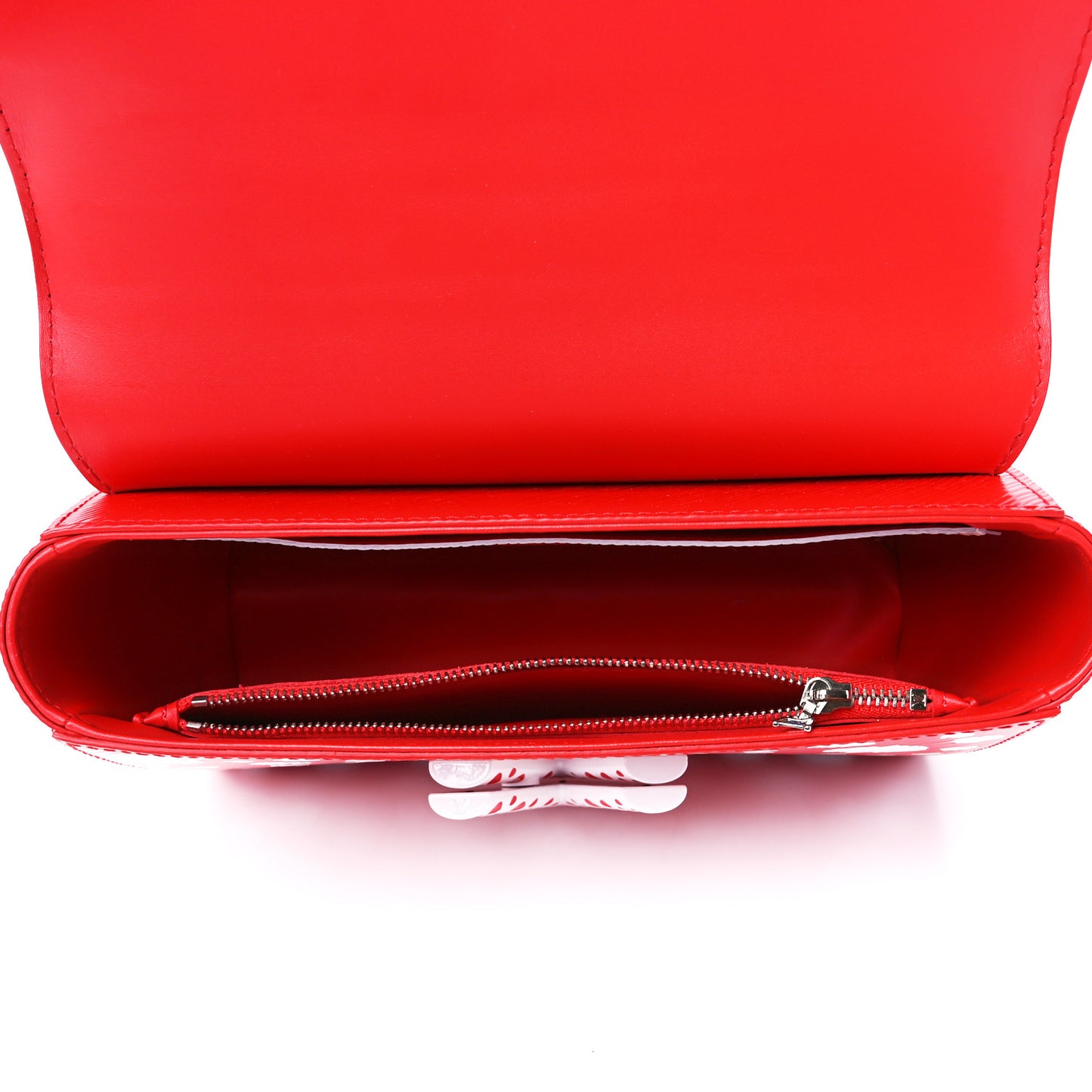 LV X YK Epi Infinity Dots Twist Shoulder Bag MM Red