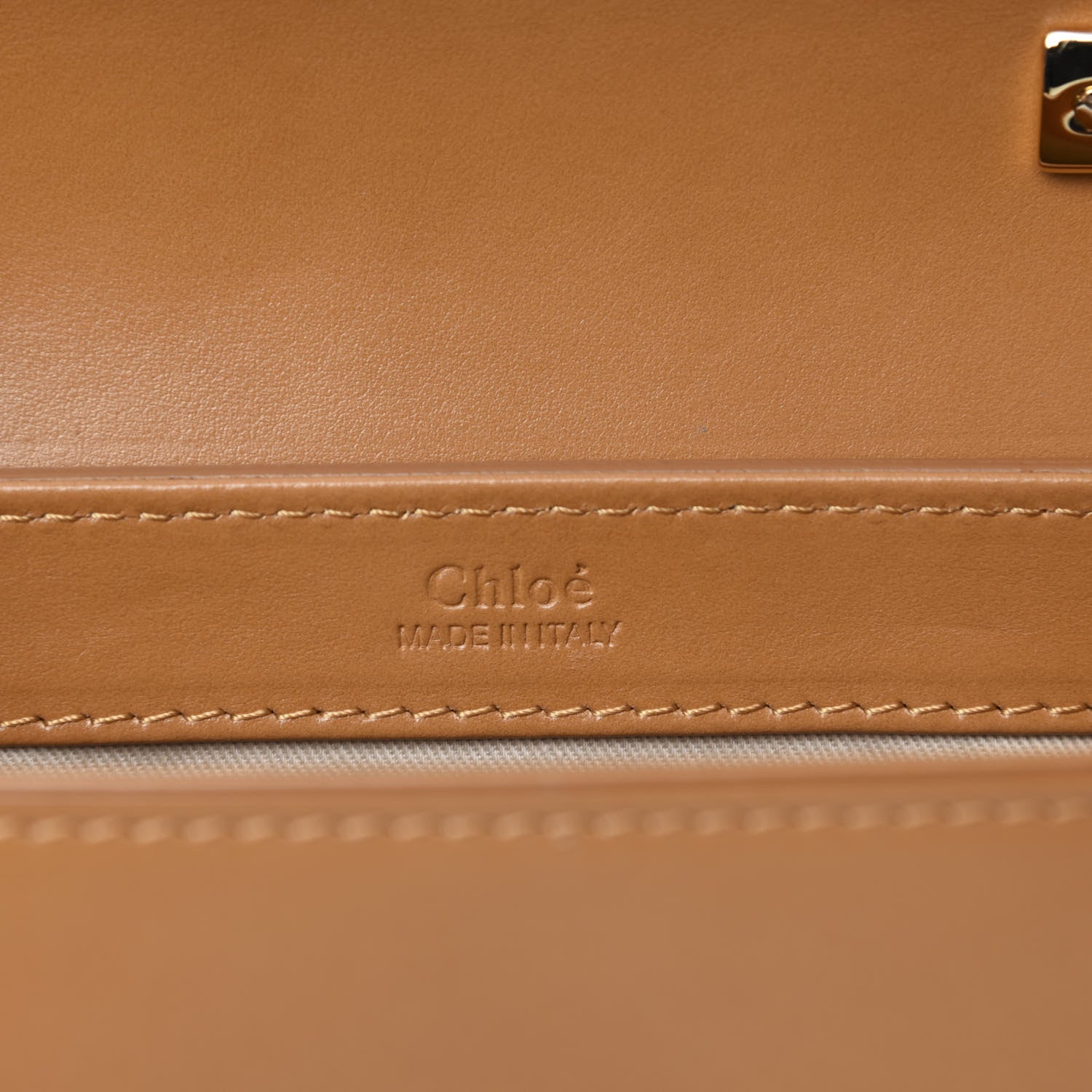 Chloe Calfskin Mini C Double Carry Autumnal Brown 8 of 9