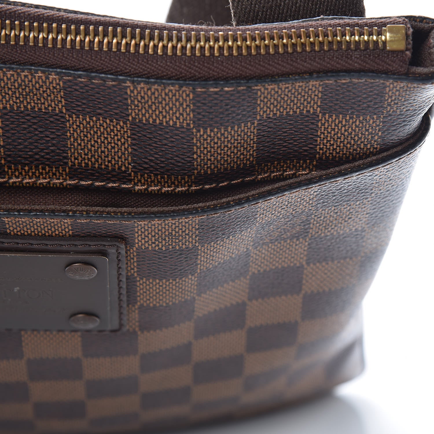 Louis Vuitton Damier Ebene Brooklyn Flat Pochette 13 of 17