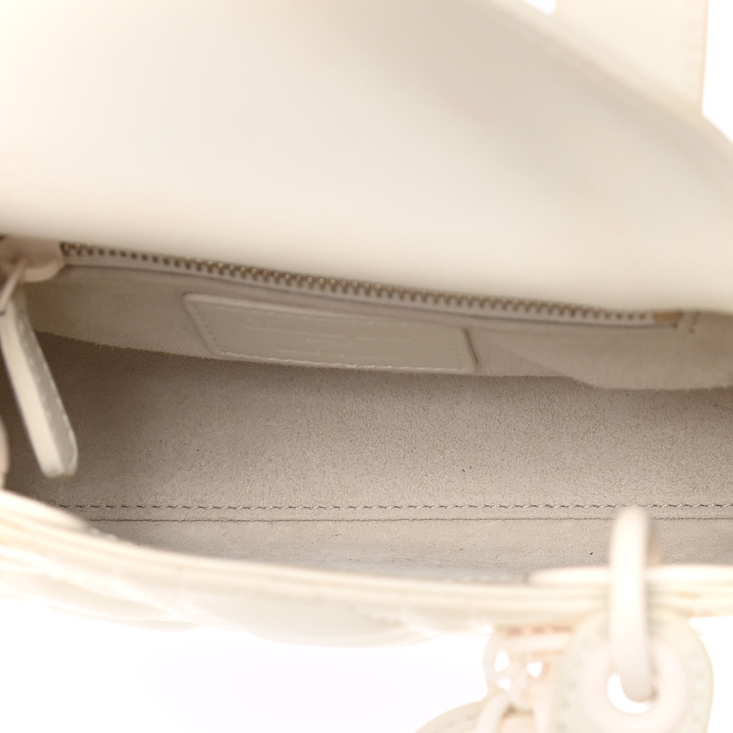 Christian Dior Ultra Matte Calfskin Cannage Mini Lady Dior White 6 of 20