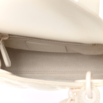 Christian Dior Ultra Matte Calfskin Cannage Mini Lady Dior White 6 of 20