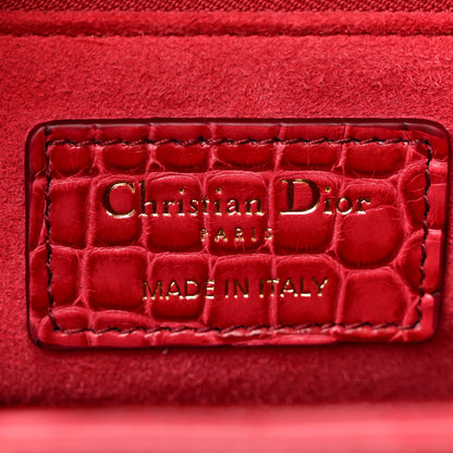 Christian Dior Alligator Gradient Medium Lady Dior Red 6 of 10