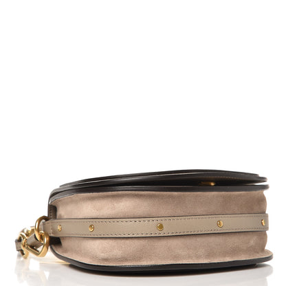 Chloe Calfskin Suede Small Nile Bracelet Bag Motty Grey 4 of 7