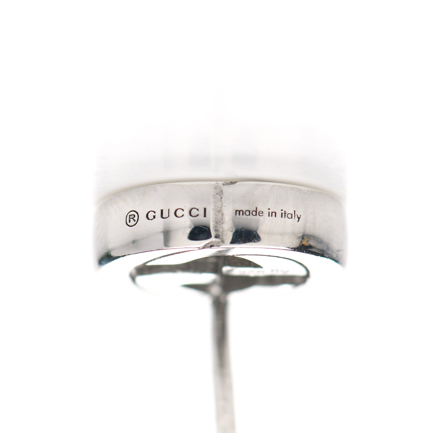 Sterling Silver Interlocking GG Stud Earrings
