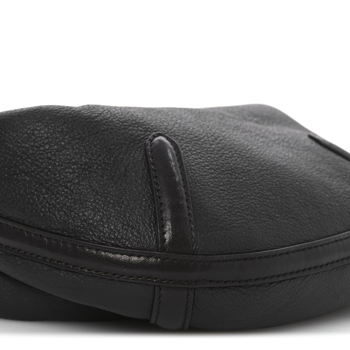Calfskin Shearling Aviator Mini Jodie Dark Brown Fondant