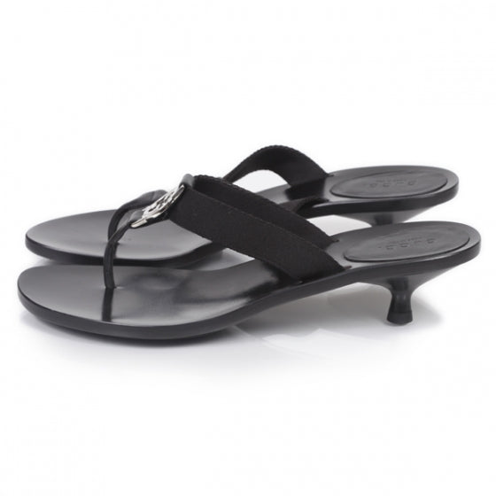Gucci Leather GG Reins Thong Sandals 7 2 of 10