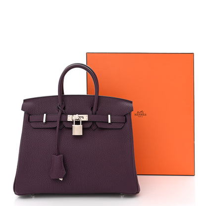 Hermes Togo Birkin 25 Cassis 12 of 12