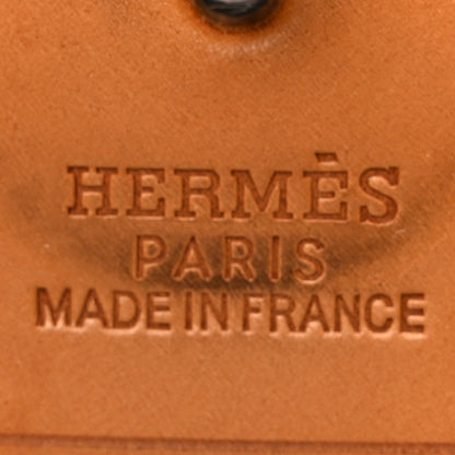 Hermes Toile Vache Calfskin Herbag 30 PM Black Natural 8 of 12