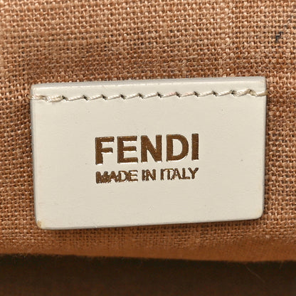 Fendi Zucca Special Shopping Tote Tobacco White 6 of 10