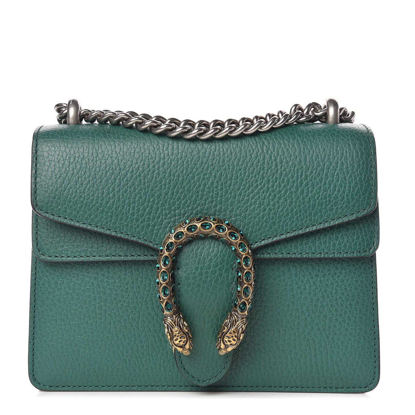 Calfskin Mini Dionysus Shoulder Bag Emerald