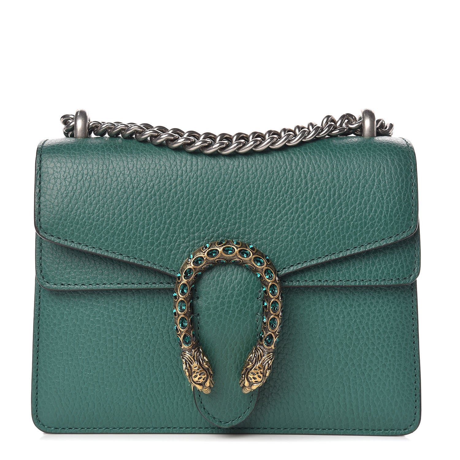 Gucci Calfskin Mini Dionysus Shoulder Bag Emerald 1 of 12