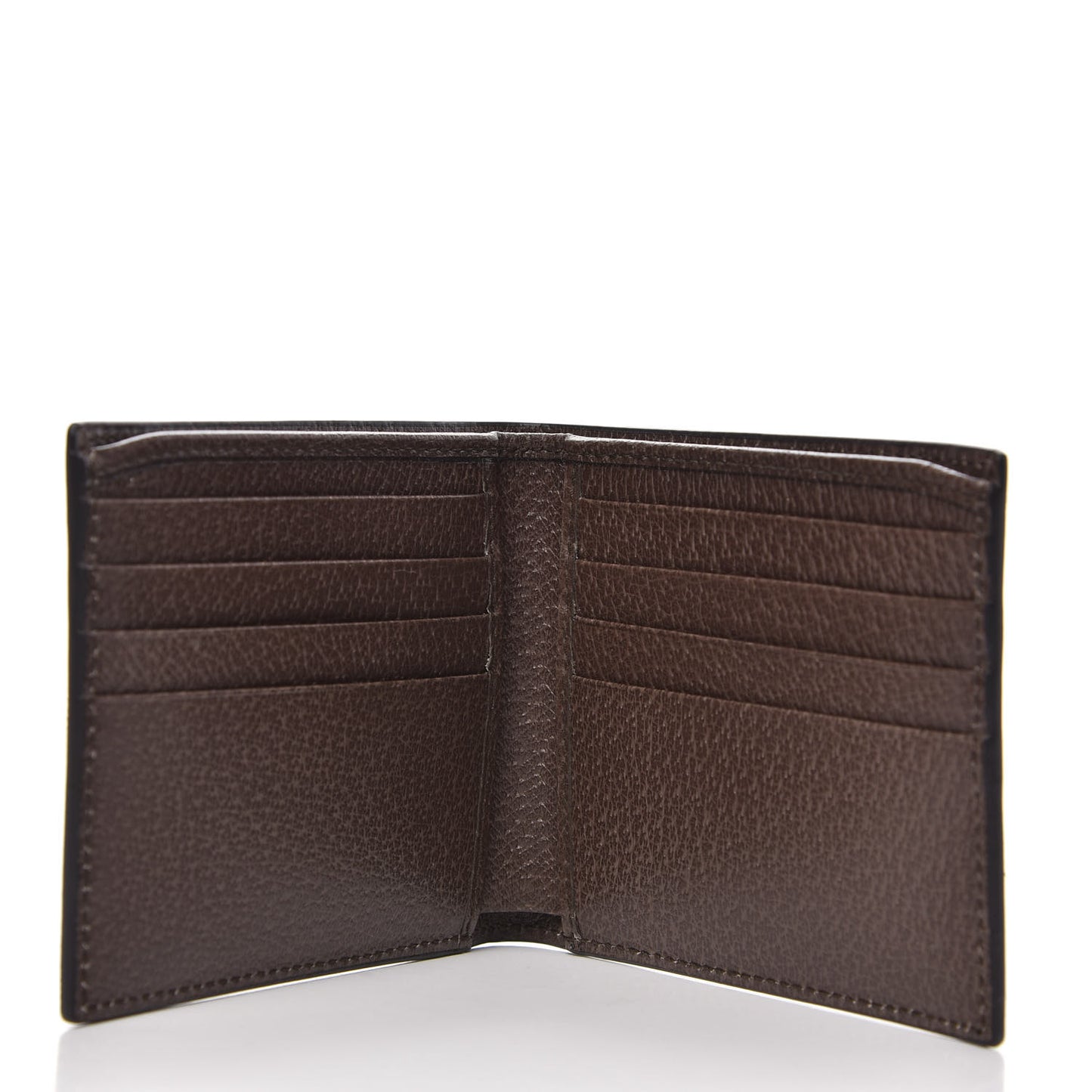GG Supreme Monogram Chevron Bi-Fold Wallet Beige Green Red New Acero
