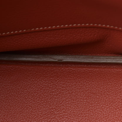 Hermes Taurillon Clemence Birkin 35 Sanguine 13 of 19