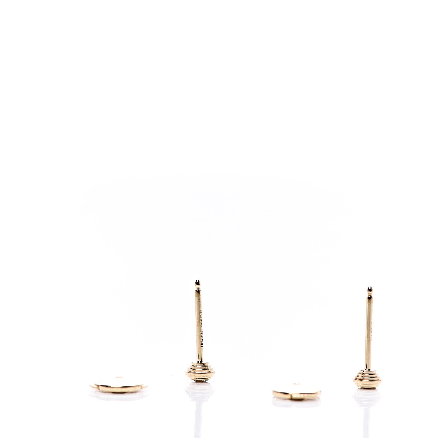 Cartier 18K Yellow Gold Diamond XS D'Amour Earrings 3 of 6