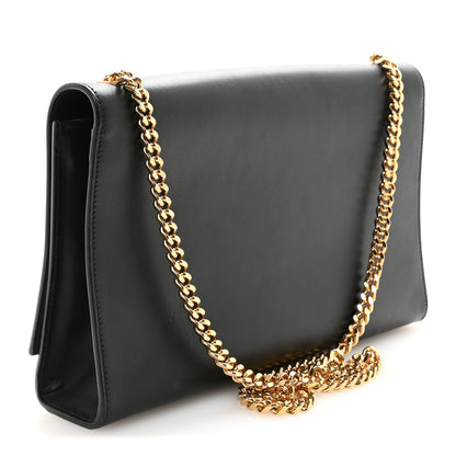 Saint Laurent Smooth Calfskin Medium Classic Monogram Kate Tassel Satchel Black 3 of 9