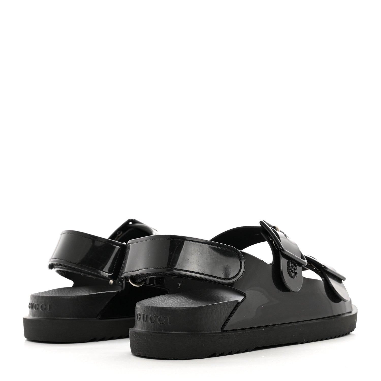 Gucci Rubber Mini Double G Womens Dad Sandals 36 Black 4 of 8