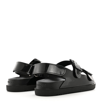 Gucci Rubber Mini Double G Womens Dad Sandals 36 Black 4 of 8