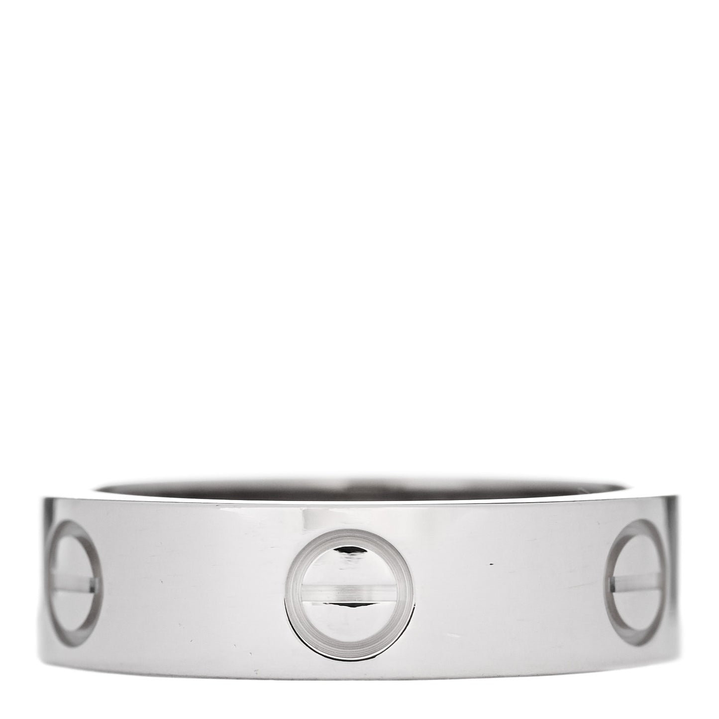 18K White Gold 5.5mm LOVE Ring 56 7.5