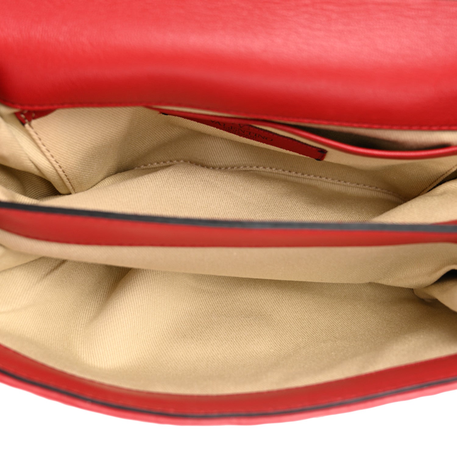 Valentino Garavani Nappa Lace Girello Flap Red 5 of 10