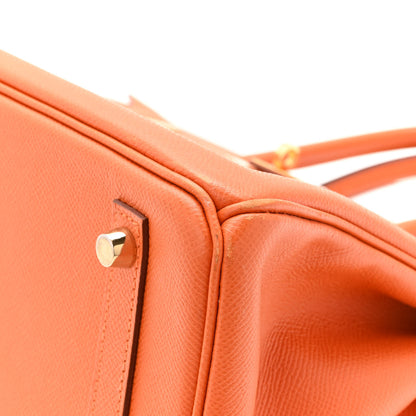 Hermes Epsom Birkin 30 Orange 16 of 17