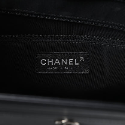 Chanel Glazed Calfskin Boy Tote Black 6 of 16