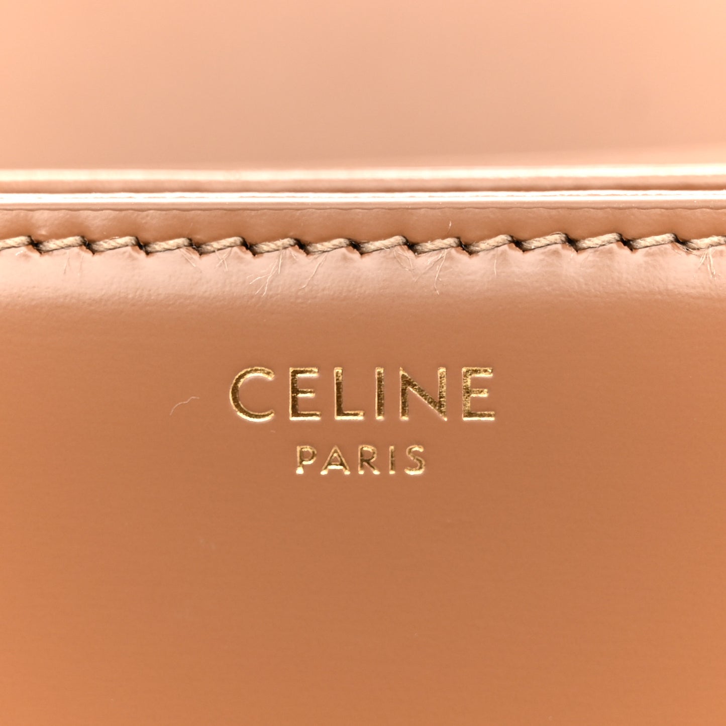 Shiny Calfskin Medium Triomphe Bronze