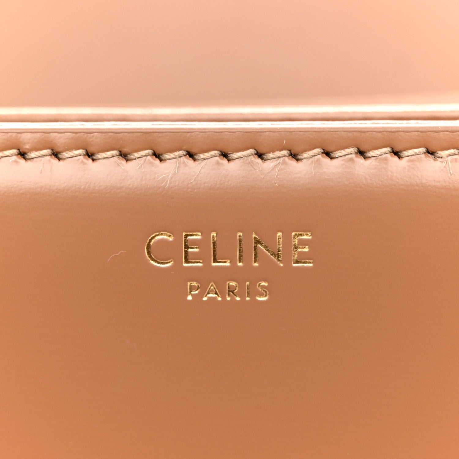 Celine Shiny Calfskin Medium Triomphe Bronze 6 of 16