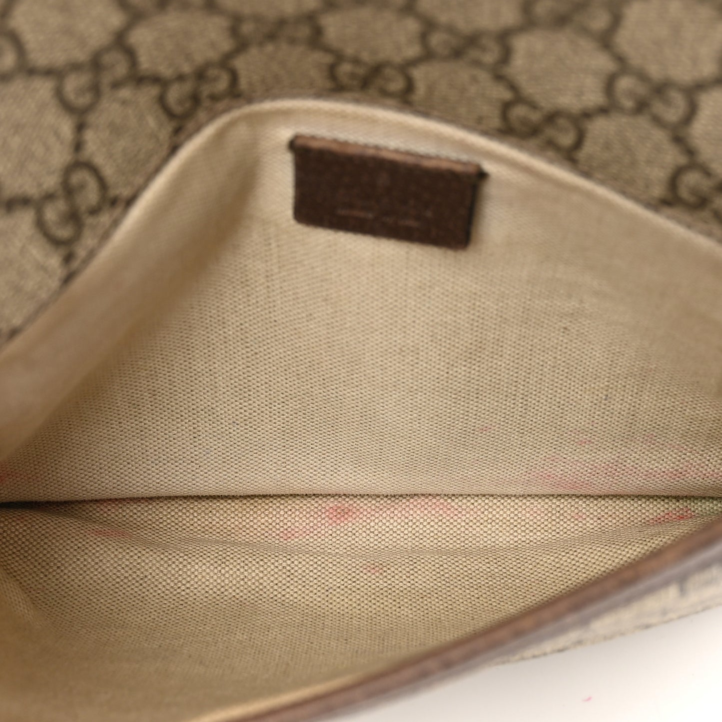 GG Supreme Monogram Neo Vintage Web Belt Bag Brown