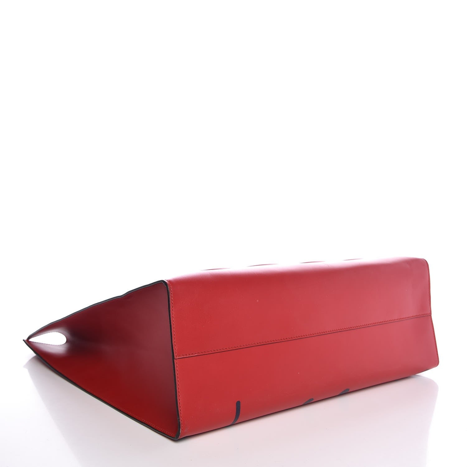 Gucci Calfskin GucciGhost Real Large XL Tote Hibiscus Red 4 of 7