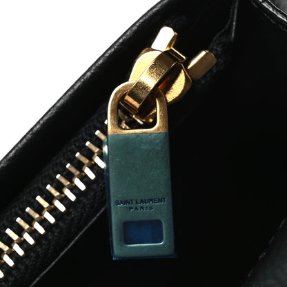 Saint Laurent Calfskin Tiny Monogram Cassandre Wallet Black 16 of 16
