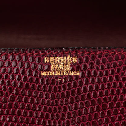 Hermes Lizard Sac Versailles Rubis 6 of 10
