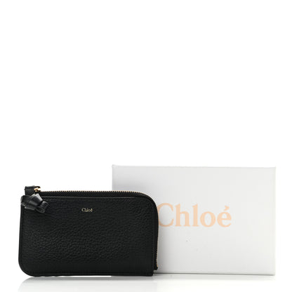 Chloe Calfskin Alphabet Purse Wallet Black 7 of 7