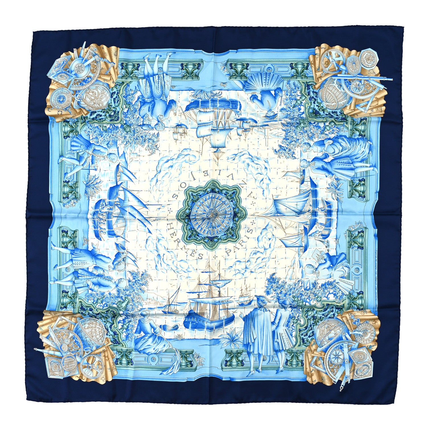 Hermes Silk Azulejos 90 Scarf 1 of 4